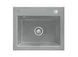 Villeroy und Boch Subway 60 S Einbauspüle 330902SL mit Ablaufgarnitur, Excenterbetätigung, 600 x 510 mm, stone CeramicPlus