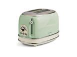 Ariete Toaster »Vintage 2 Schlitze, Grün«, für 2 Scheiben, 810 W, Lieferung mit passendem CH-Fixadapter