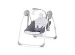 Chipolino Babywippe elektrisch Moonlight Musikfunktion, Fernbedienung, klappbar grau