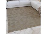 Wollteppich WECON HOME "Hamptons THIRTYSEVEN", beige (sand beige), B:140cm H:15mm L:200cm, Schurwolle, Teppiche, Läufer, Schurwolle, Kurzflor, Wohnzimmer, elegant, geometrisch