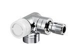 Oventrop Thermostatventil Baureihe E 1163462 1/2", Winkeleck, links, weiss