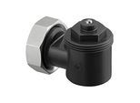 Oventrop Winkeladapter 1641451 anthrazit, Gewindeanschluss M 30x1,5
