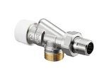 Oventrop Baureihe AV 9 Vorlauf-Thermostatventil 1183942 G 3/4 AGxR 1/2, Axial, Messing vernickelt