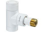 Oventrop Thermostatventil Baureihe E 1163062 1/2", Eck, weiss