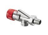 Oventrop Baureihe AF Vorlauf-Axialventil 1180903 DN 10, Rotguss/Messing, vernickelt