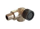 Oventrop Baureihe A Thermostatventil 1181393 Messing vernickelt, DN 15, Winkeleck, rechts