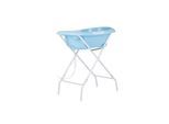 Chipolino Babybadewanne Ständer Noemi klappbar, Ablauf, Ablagefächer, ab Geburt blau