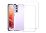 Hülle Galaxy S24 und 2 schutzfolien - TPU - Transparent