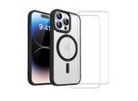 Hülle iPhone 14 Pro und 2 schutzfolien - TPU - Transparent