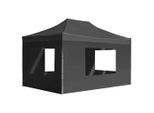 vidaXL Profi-Partyzelt Faltbar mit Wänden Aluminium 4,5×3m Anthrazit