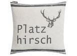 David Fussenegger Zierkissen , Perlmutt , Textil , Füllung: Faserbällchen , 50x50 cm , Heimtextilien, Wohntextilien, Kissen, Zierkissen