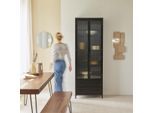 Hoher Vitrinenschrank aus lackiertem Metall Emil