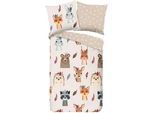 Xxxl Jugendbettwäsche , Multicolor , Textil , Tier , 135x200 cm , atmungsaktiv , Heimtextilien, Bettwäsche & Leintücher, Kinderbettwäsche