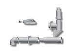 Wolf Paket Abgasleitung 2651501Z01 Ø 80/125, bis 50kW, für Fassade