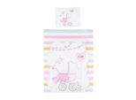 Chipolino 5-teiliges Bettwäsche Set, Decke 95 x 125 cm Kissen 35 x 45 cm rosa Sterne