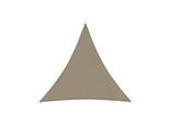 Sonnensegel WINDHAGER "Dreieck 4m, taupe", grau, Sonnensegel, B/T: 400cm x 400cm, Polyester, Sonnensegel, B:400cm T:400cm