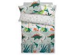 Lüttenhütt Kinderbettwäsche »CUDDLEE«, in vielen Designs: Dino,Einhorn,Weltraum,Baustelle,Herz,Trecker,Safari