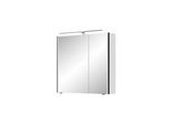 Pelipal Serie 7045 Spiegelschrank SEEA02473L126AU LED-Plus-Aufsatzleuchte, zweitürig, chrom, 70 cm