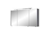 Pelipal Serie 7045 Spiegelschrank SEEA02413G138AU LED-Plus-Aufsatzleuchte, dreitürig, chrom, 130 cm