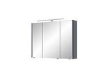 Pelipal Serie 7045 Spiegelschrank SEEA02493G138AU LED-Plus-Aufsatzleuchte, dreitürig, chrom, 90 cm