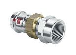 Viega Prestabo Verschraubung 643485 28 mm x Rp 1, Stahl unlegiert, flachdichtend, SC-Contur, Mehrkant