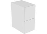 Keuco Edition 11 Sideboard 31321280100 35 x 70 x 53,5 cm, mit LED-Beleuchtung, Lack Seidenmatt, Glas cashmere satiniert