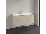 Villeroy und Boch Antao Waschtisch-Unterschrank L06000HJ 118,8x50,4x49,3cm, ohne Frontstruktur, silk grey matt lacquer