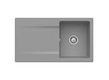 Villeroy & Boch Siluet Einbauspüle 333501SL mit Ablaufgarnitur und Handbetätigung, Stone