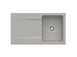 Villeroy & Boch Siluet Einbauspüle 333501KD mit Ablaufgarnitur und Handbetätigung, Fossil