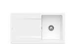 Villeroy & Boch Siluet Einbauspüle 333501KG mit Ablaufgarnitur und Handbetätigung, Snow White