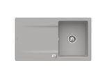Villeroy & Boch Siluet Einbauspüle 333502KD mit Ablaufgarnitur und Exzenterbetätigung, Fossil