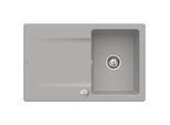 Villeroy & Boch Siluet Einbauspüle 333402KD mit Ablaufgarnitur und Exzenterbetätigung, Fossil