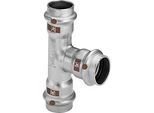 Viega Temponox T-Stück 810146 22 mm, Stahl, nicht rostend, mit SC-Contur