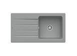 Villeroy & Boch Architectura Einbauspüle 336001SL mit Ablaufgarnitur und Handbetätigung, Stone