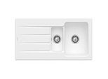 Villeroy & Boch Architectura Einbauspüle 336501RW mit Ablaufgarnitur und Handbetätigung, Stone White