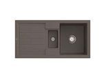 Villeroy & Boch Flavia Einbauspüle 330401TR mit Ablaufgarnitur und Handbetätigung, Timber