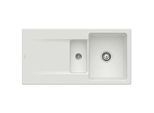 Villeroy & Boch Siluet Einbauspüle 333701SM mit Ablaufgarnitur und Handbetätigung, Steam