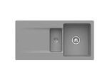 Villeroy & Boch Siluet Einbauspüle 333702SL mit Ablaufgarnitur und Exzenterbetätigung, Stone