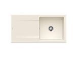 Villeroy & Boch Siluet Einbauspüle 333601KR mit Ablaufgarnitur und Handbetätigung, Crema