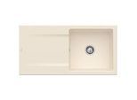 Villeroy & Boch Siluet Einbauspüle 333601FU mit Ablaufgarnitur und Handbetätigung, Ivory