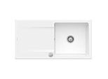 Villeroy & Boch Siluet Einbauspüle 333602R1 mit Ablaufgarnitur und Exzenterbetätigung, weiß