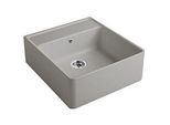 Villeroy und Boch Spülstein Einzelbecken 632062KD Ablaufgarnitur, Exzenterbetätigung, Befestigungssatz, Fossil
