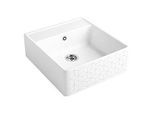 Villeroy und Boch Spülstein Einzelbecken 632061M1 Ablaufgarnitur, Handbetätigung, Befestigungssatz, Mosaique