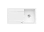 Villeroy und Boch Flächenbündige Spüle 33352FRW mit Ablaufgarnitur und Exzenterbetätigung, Stone White