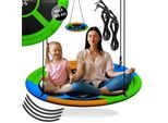 KESSER® Nestschaukel Tellerschaukel Hängeschaukel Rundschaukel Schaukel verstellbar Garten-Schaukel Kinderschaukel Indoor - Outdoor-Schaukel für Kinder & Erwachsene