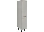 Nobilia Apothekerschrank , Grau , Holzwerkstoff , 4 Fächer , nur wie online abgebildet bestellbar , 30x168x58 cm , Blauer Engel, Pefc, Goldenes M, Made in Germany, DGM-Klimapakt , Küchen, Küchenmöbel, Küchenschränke, Apothekerschränke