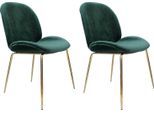 Kayoom Stuhl »Charlize 110 2er-Set, TOPSELLER! Esszimmerstühle,moderne Optik«, (Set), 2 St., Samtstoff, samtweicher Bezug,...