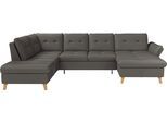 Wohnlandschaft SIT & MORE "Göteborg", braun (mocca), B:327cm H:90cm T:226cm, Sofas, Wohnlandschaft, inkl. Sitztiefenverstellung, wahlweise mit Bettfunktion & Bettkasten
