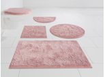 my home Badematte »Jos, Badvorleger, Badezimmer Teppich«, rutschhemmend beschichtet, fussbodenheizungsgeeignet-schnell trocknend, Badematten in Pastell-Farben, Badteppich als 3 teiliges Set erhältlich