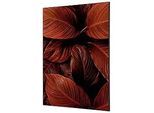 SHOWDOWN Textile Wanddekoration Botanische Blätter Mehrfarbig Aluminium